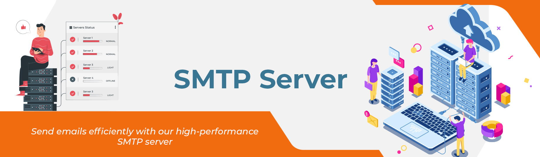 Enabling seamless communication through smtp server the internet